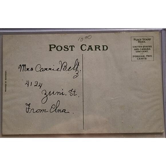 Lot Of Four Vintage Antique Embossed Postcards Flowers Birthday Easter - Picture 9 of 9